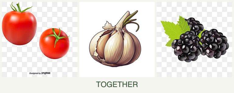 Can you plant tomatoes, garlic and blackberries together?