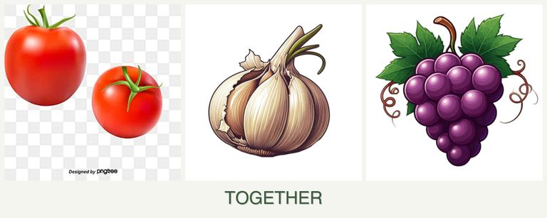 Can you plant tomatoes, garlic and grapes together?