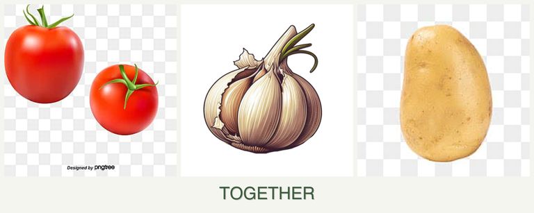 Can you plant tomatoes, garlic and potatoes together?