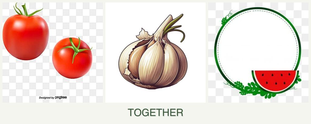 Can you plant tomatoes, garlic and watermelons together?