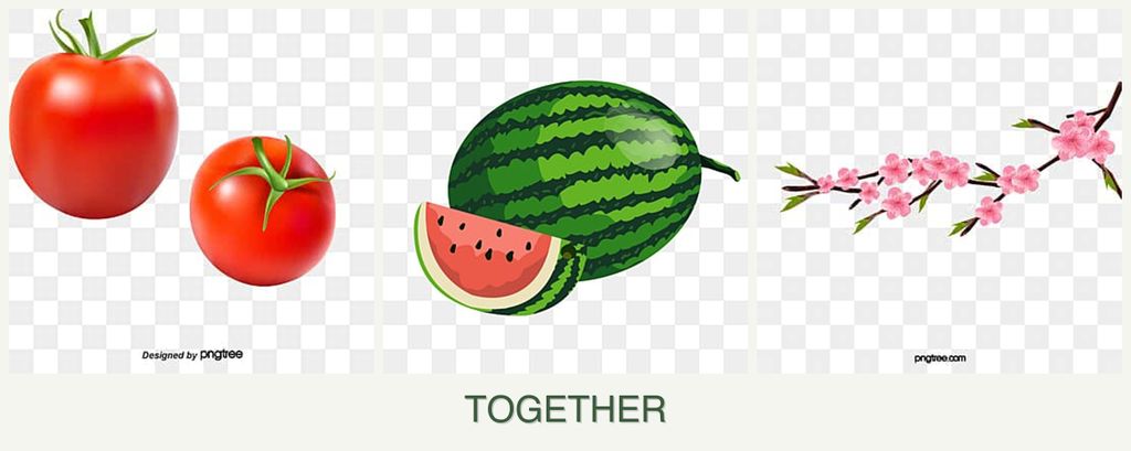Can you plant tomatoes, melons and peaches together?