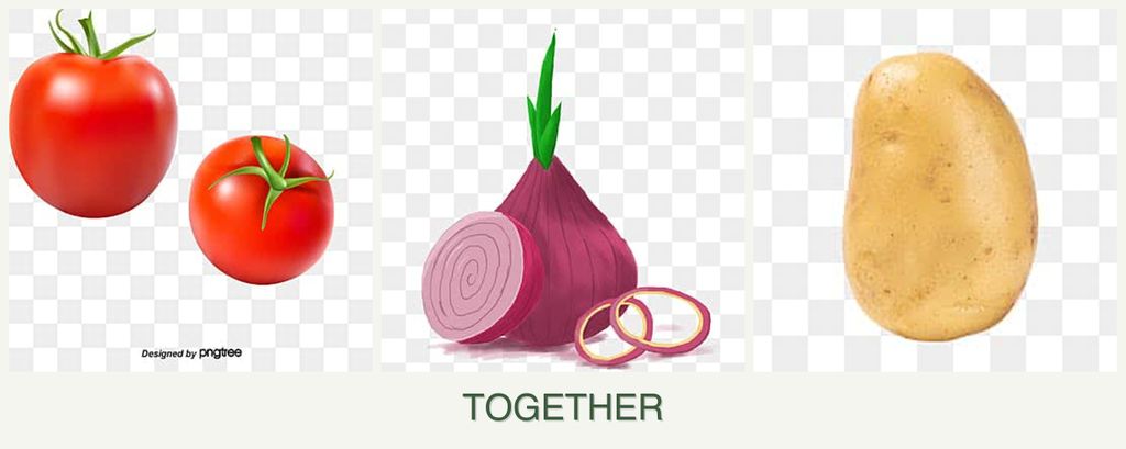 Can you plant tomatoes, onions and potatoes together?