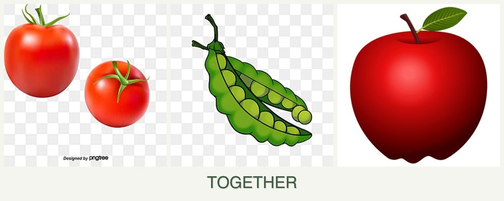 Can you plant tomatoes, peas and apples together?