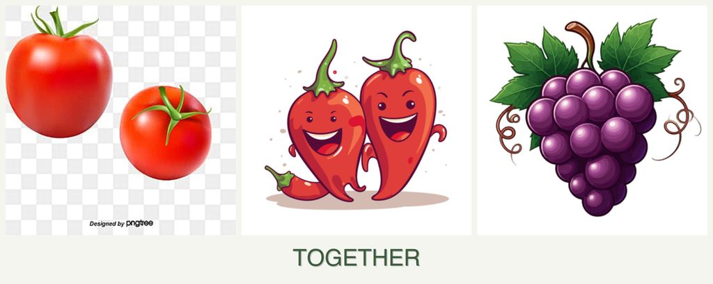 Can you plant tomatoes, peppers and grapes together?