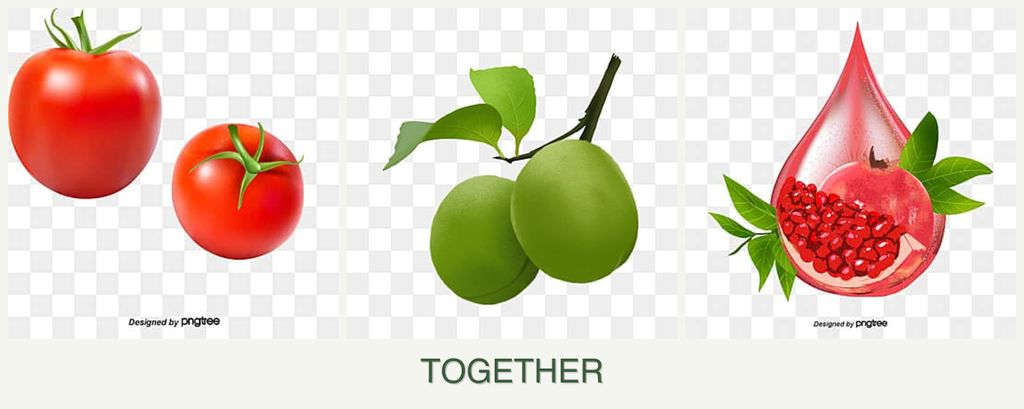 Can you plant tomatoes, plums and pomegranates together?