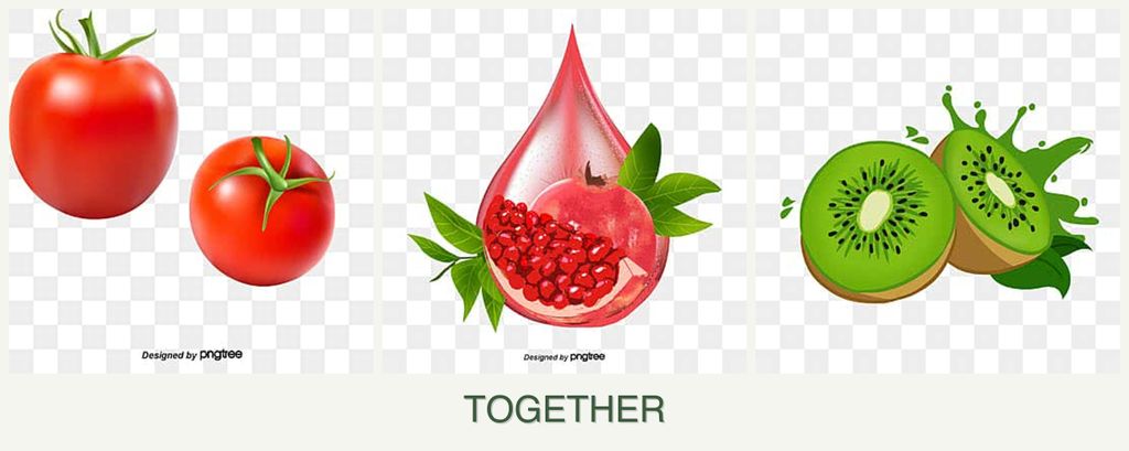 Can you plant tomatoes, pomegranates and kiwi together?
