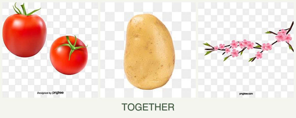 Can you plant tomatoes, potatoes and peaches together?
