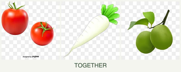 Can you plant tomatoes, radishes and plums together?