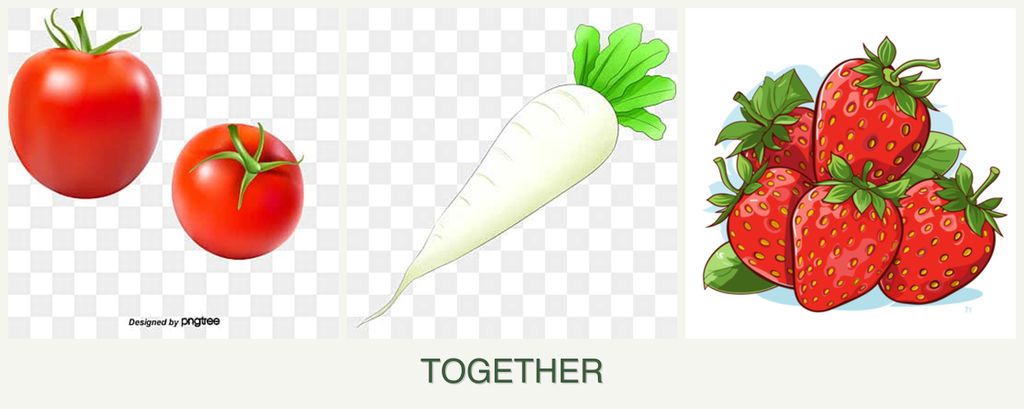 Can you plant tomatoes, radishes and strawberries together?