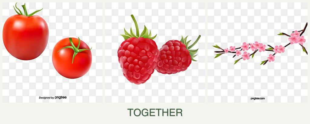 Can you plant tomatoes, raspberries and peaches together?