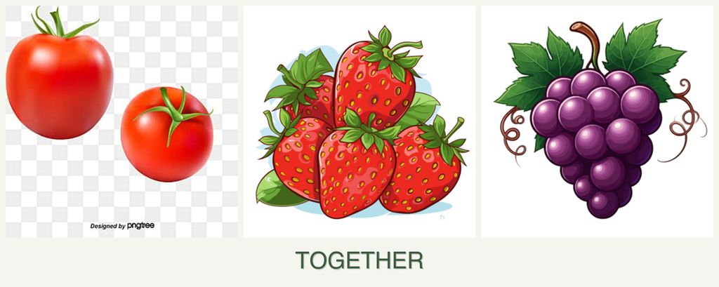 Can you plant tomatoes, strawberries and grapes together?