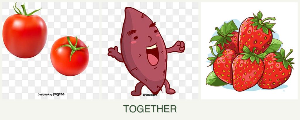 Can you plant tomatoes, sweet potatoes and strawberries together?