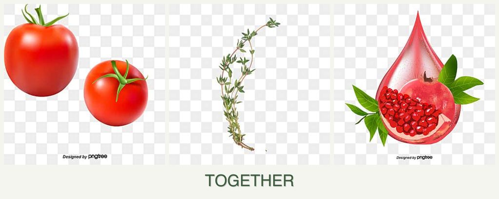 Can you plant tomatoes, thyme and pomegranates together?