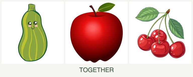 Can you plant zucchini, apples and cherries together?