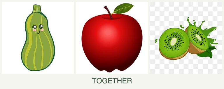 Can you plant zucchini, apples and kiwi together?