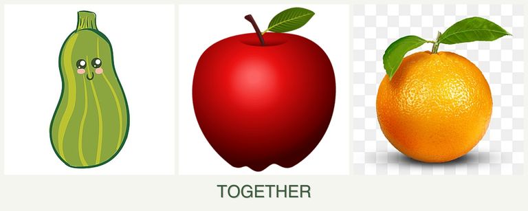 Can you plant zucchini, apples and oranges together?