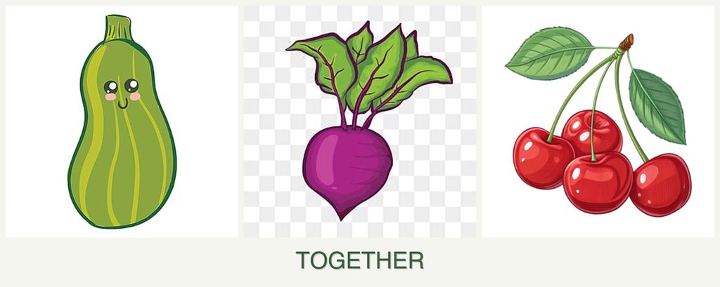 Can you plant zucchini, beets and cherries together?