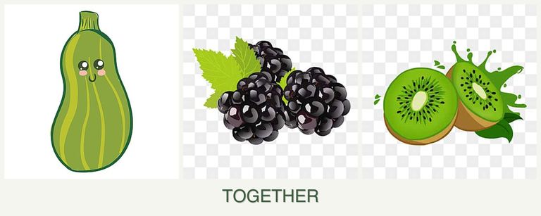 Can you plant zucchini, blackberries and kiwi together?