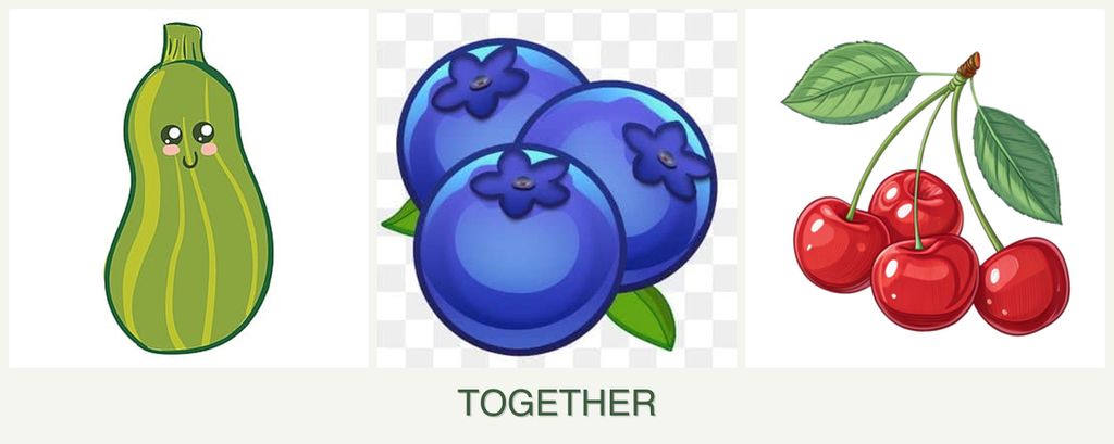 Can you plant zucchini, blueberries and cherries together?