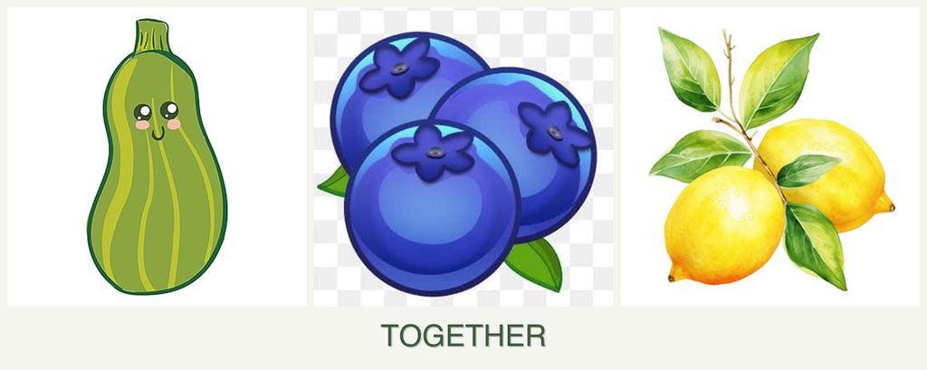 Can you plant zucchini, blueberries and lemons together?