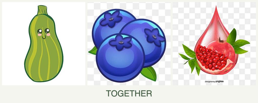 Can you plant zucchini, blueberries and pomegranates together?