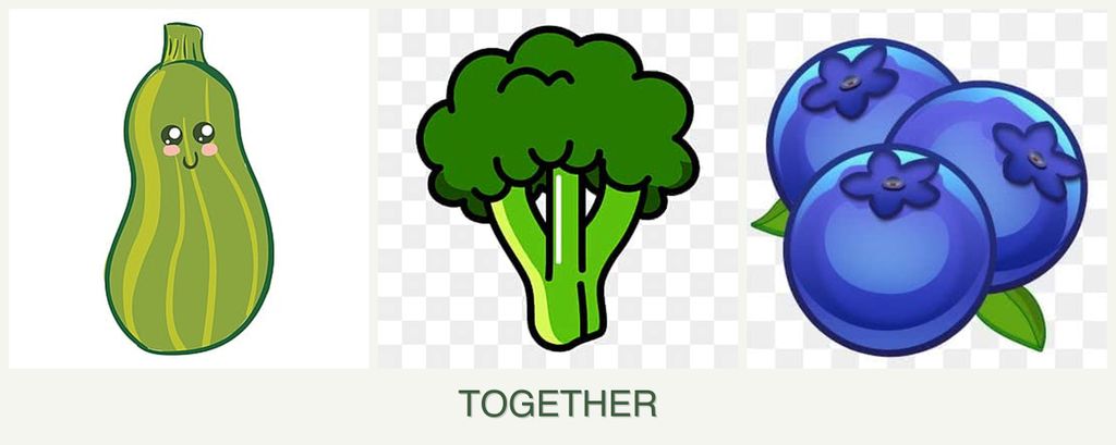 Can you plant zucchini, broccoli and blueberries together?