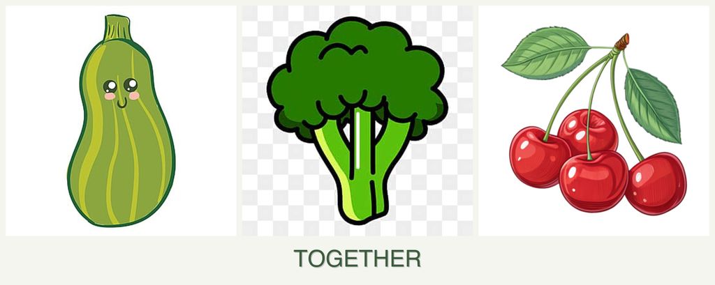 Can you plant zucchini, broccoli and cherries together?