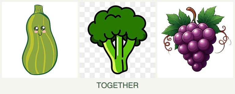 Can you plant zucchini, broccoli and grapes together?