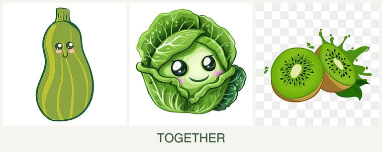 Can you plant zucchini, cabbage and kiwi together?