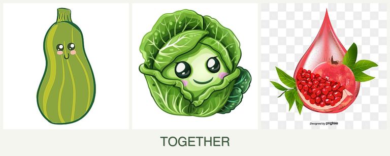Can you plant zucchini, cabbage and pomegranates together?