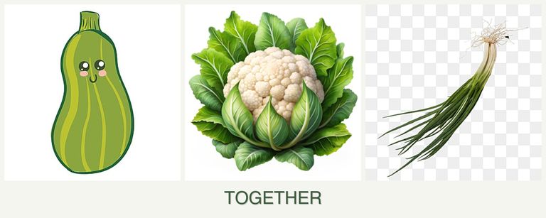 Can you plant zucchini, cauliflower and chives together?