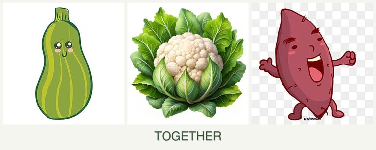 Can you plant zucchini, cauliflower and sweet potatoes together?