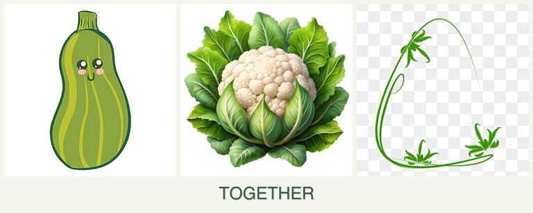 Can you plant zucchini, cauliflower and tarragon together?