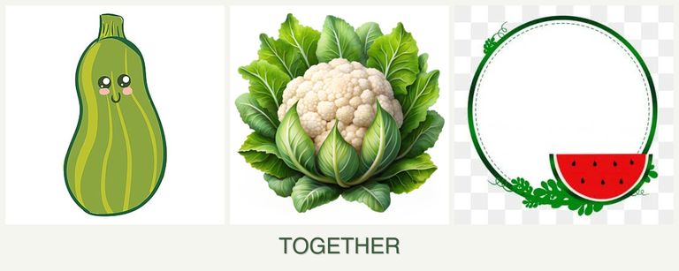 Can you plant zucchini, cauliflower and watermelons together?