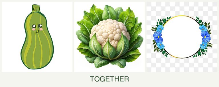 Can you plant zucchini, cauliflower and zinnias together?