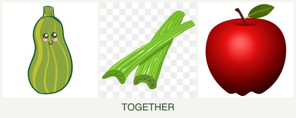 Can you plant zucchini, celery and apples together?