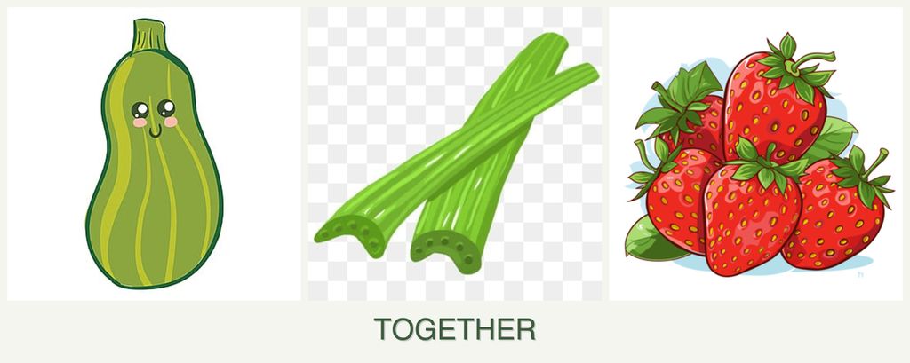 Can you plant zucchini, celery and strawberries together?