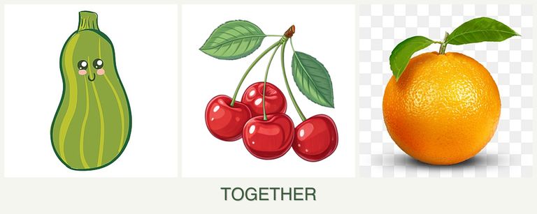 Can you plant zucchini, cherries and oranges together?