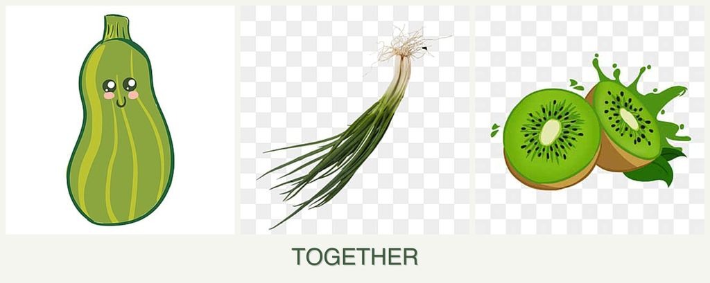 Can you plant zucchini, chives and kiwi together?