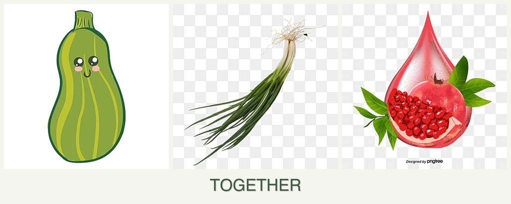 Can you plant zucchini, chives and pomegranates together?