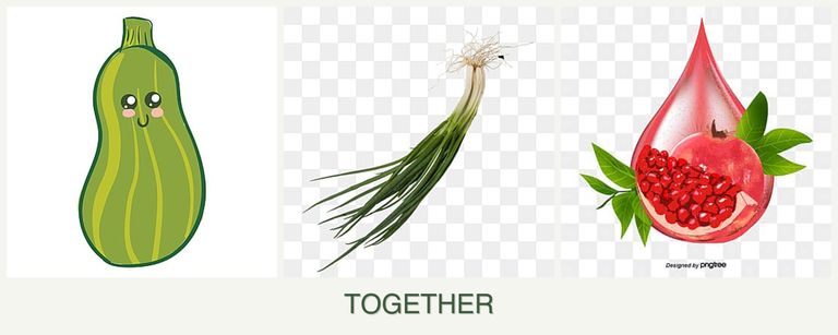 Can you plant zucchini, chives and pomegranates together?