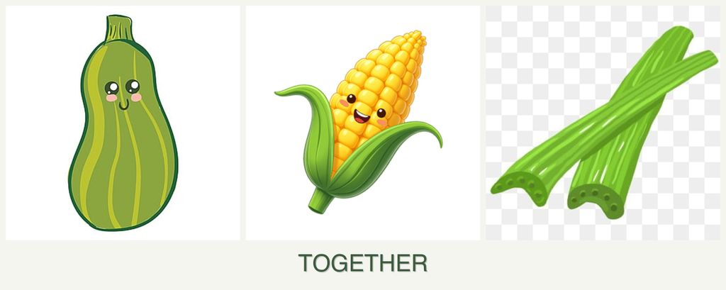 Can you plant zucchini, corn and celery together?