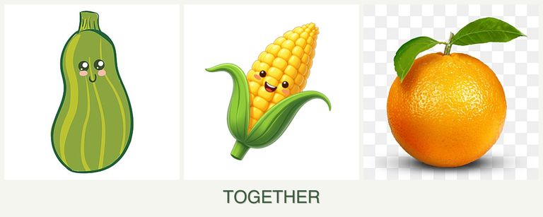 Can you plant zucchini, corn and oranges together?