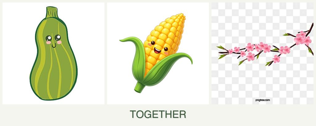 Can you plant zucchini, corn and peaches together?
