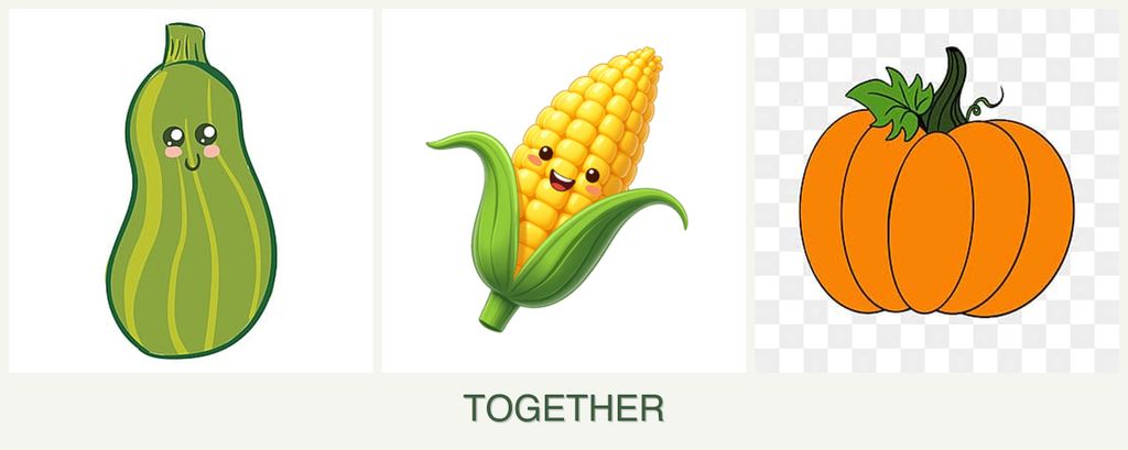 Can you plant zucchini, corn and pumpkin together?