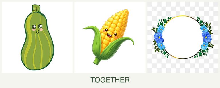 Can you plant zucchini, corn and zinnias together?
