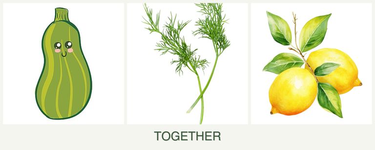 Can you plant zucchini, dill and lemons together?