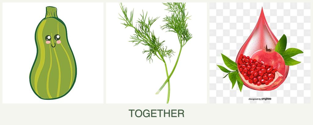 Can you plant zucchini, dill and pomegranates together?