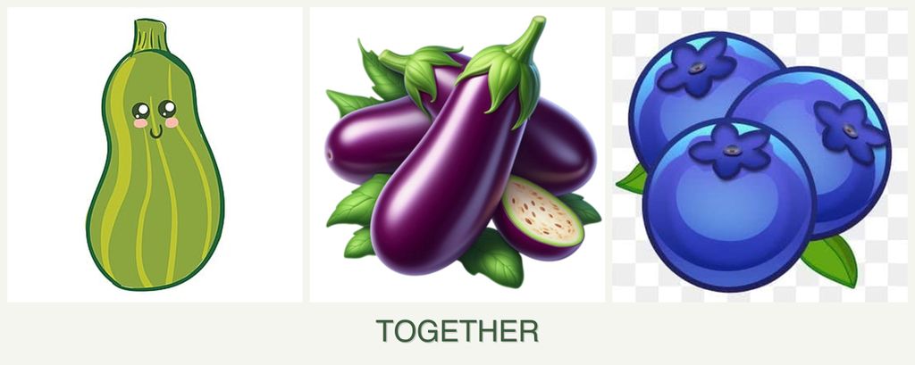 Can you plant zucchini, eggplant and blueberries together?