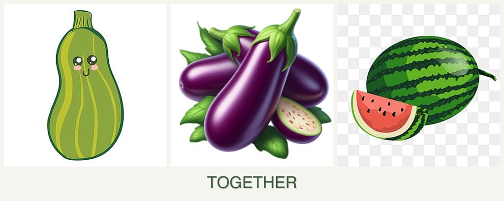 Can you plant zucchini, eggplant and melons together?